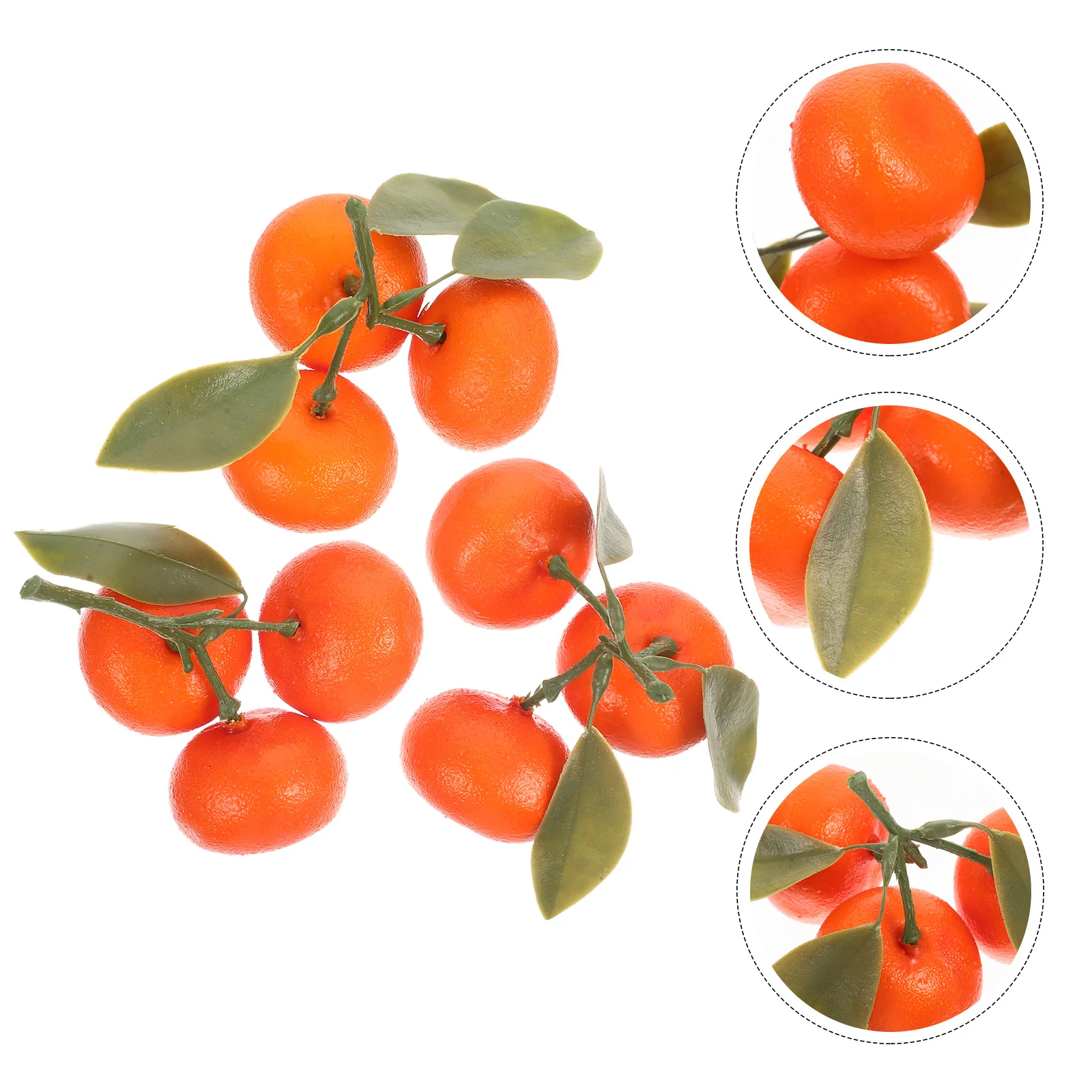 

3 Pcs Small Fruit Simulation Sugar Orange Toys Decor for Home Foam Oranges Prop