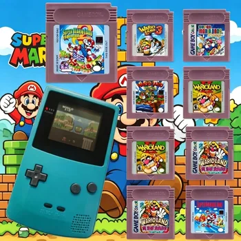 Cartucce di videogiochi GBC a 16 bit per console statunitensi, inclusi Wario Park, Wario Estate 2 e Gisi per GBC/GBA, Mario