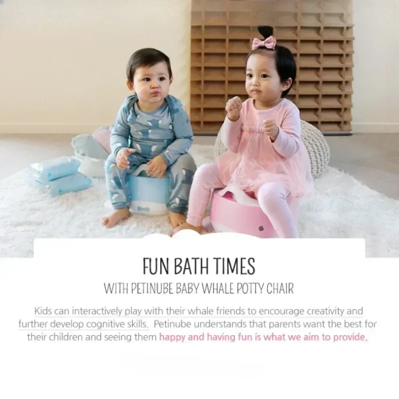 Cute Whale Bunny Child Potty Training Chair for Boys Girls Portable Potty Training Toilet Seat Comfortable Seat for Toddler 4