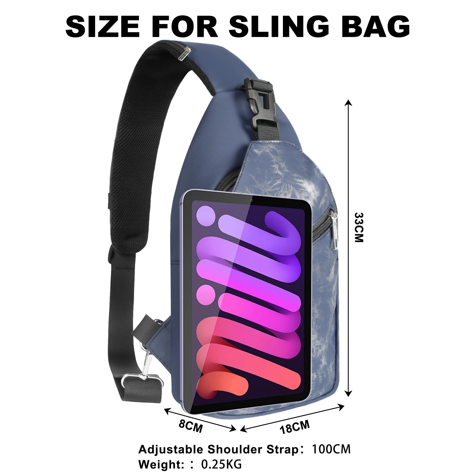 Polarshe 2024 New Multifunctional Chest Bag Men's Fashion Trend Oxford Cloth Shoulder Bag Casual Waterproof Messenger Bags