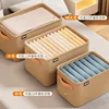 Gray Clothing Storages Organizer Bins Storage Bins Storage Baskets for Shelves Fabric Storage Bins Closet Closet Shelf Organizer 6