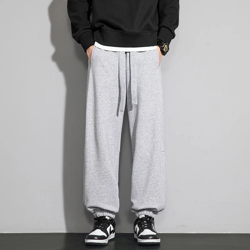 Menswear Baggy pants jogger streetwear korea review a lot of clothes grey Basketball training sweatpants Women's trousers
