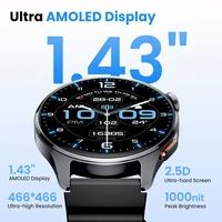 Montre connectée HAYLOU Watch 4S (HF012) GPS, écran AMOLED HD de 1,43 pouces, positionnement GPS par 5 satellites, plus de 120 modes d'entraînement, montre connectée sport et fitness 3