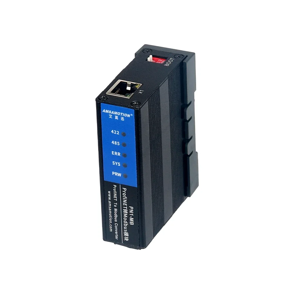 Amsamotion PN1 PN2-MB Profinet-Modbus RTU 프로토콜 변환기 버스 모듈 S7-1200 1500 300 PLC 용 이더넷 TIA Portial