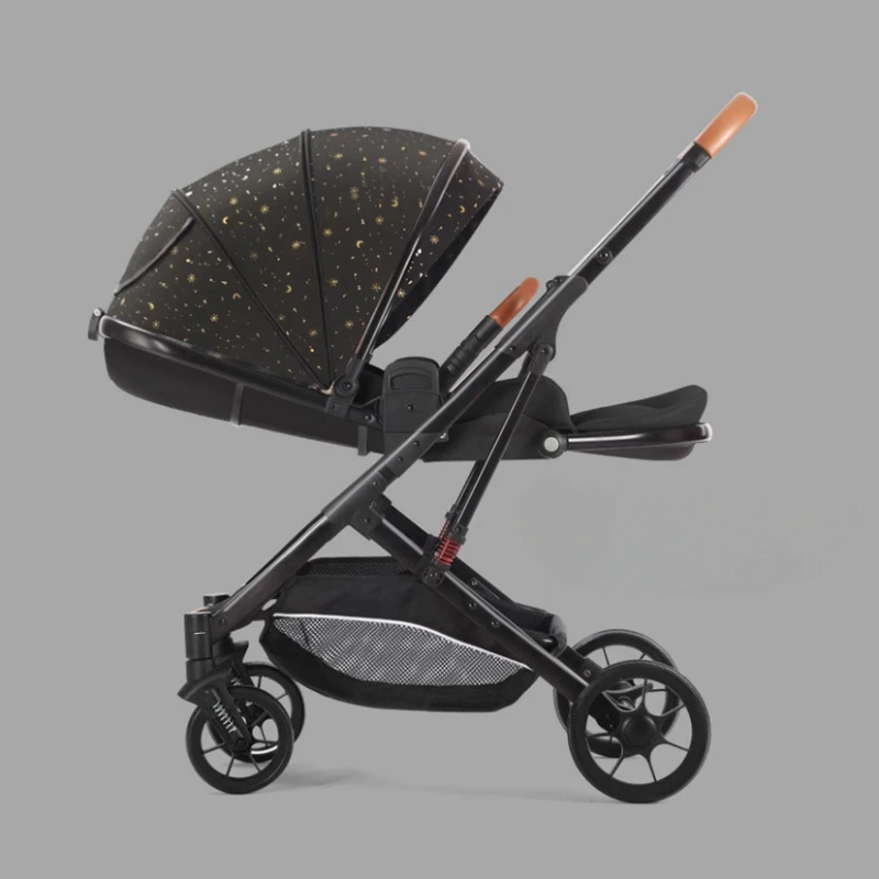 Lightweight High-view Trolley Two-way Baby Carriage Newborn Baby Stroller Multifunctional Folding Stroller