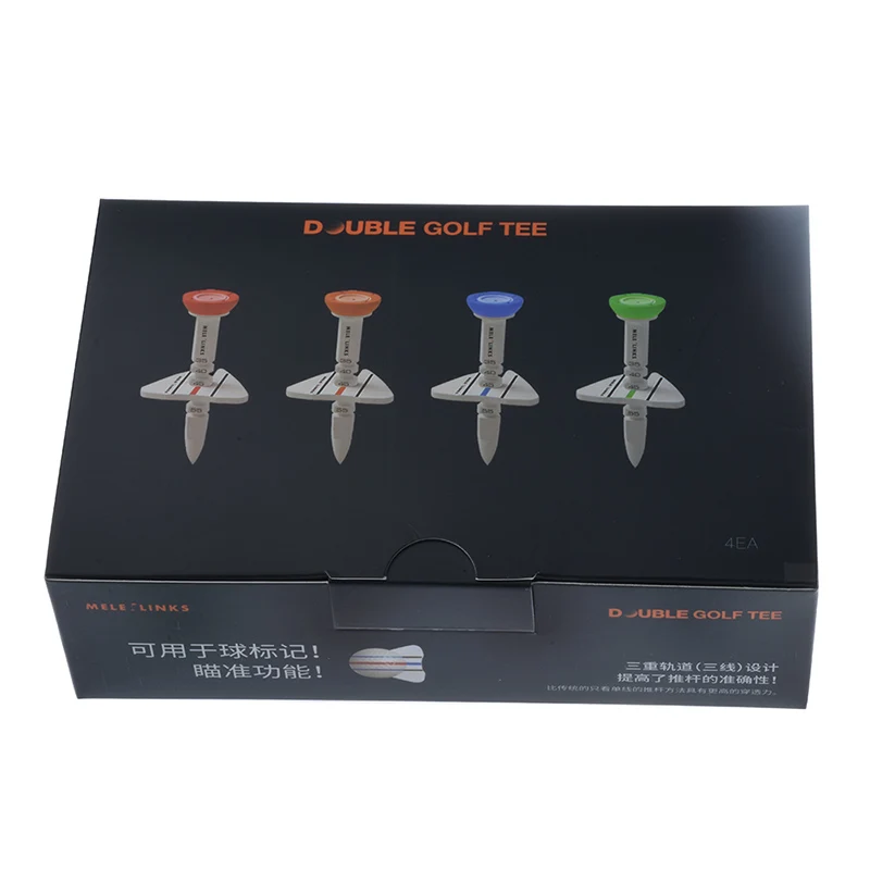 4 PCS Golf 10 Degrees Plastic Ball Tees Increase the Distance Speed More Resistant to Play 5