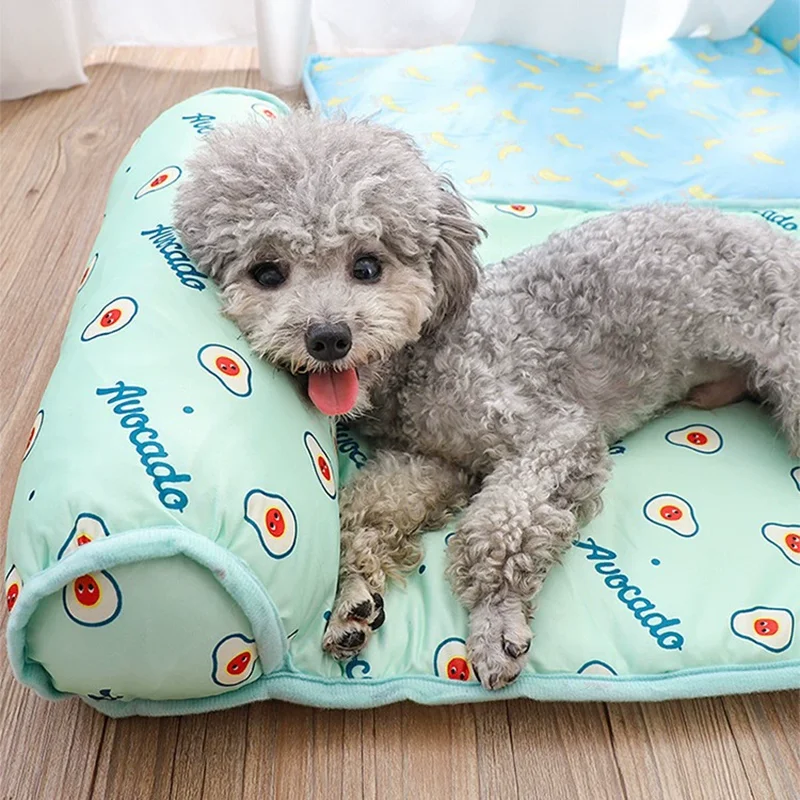 Koelmat voor honden en katten antislip zomer slaapmat voor huisdieren_voghion.com