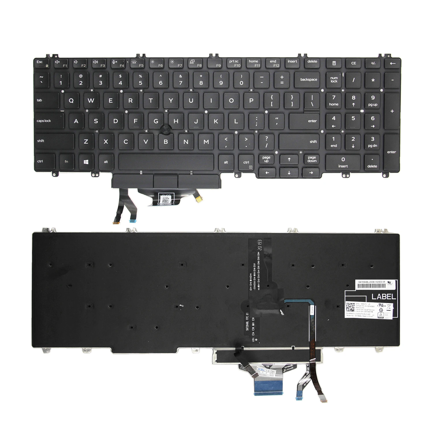 100% Nuovo Originale Us Per Dell Precision 3500 3501 3540 3541 3550 3551 Latitude 5500 5501 5510 5511 Tastiera Inglese Per Laptop