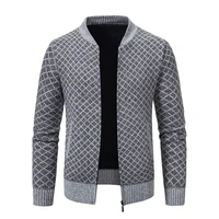Autumn and Spring Sweaters Men's Cardigans with Zippers V-neck Jackets Y2K Sportswear Winter Men's Cold Coats Knitted Sweaters 1