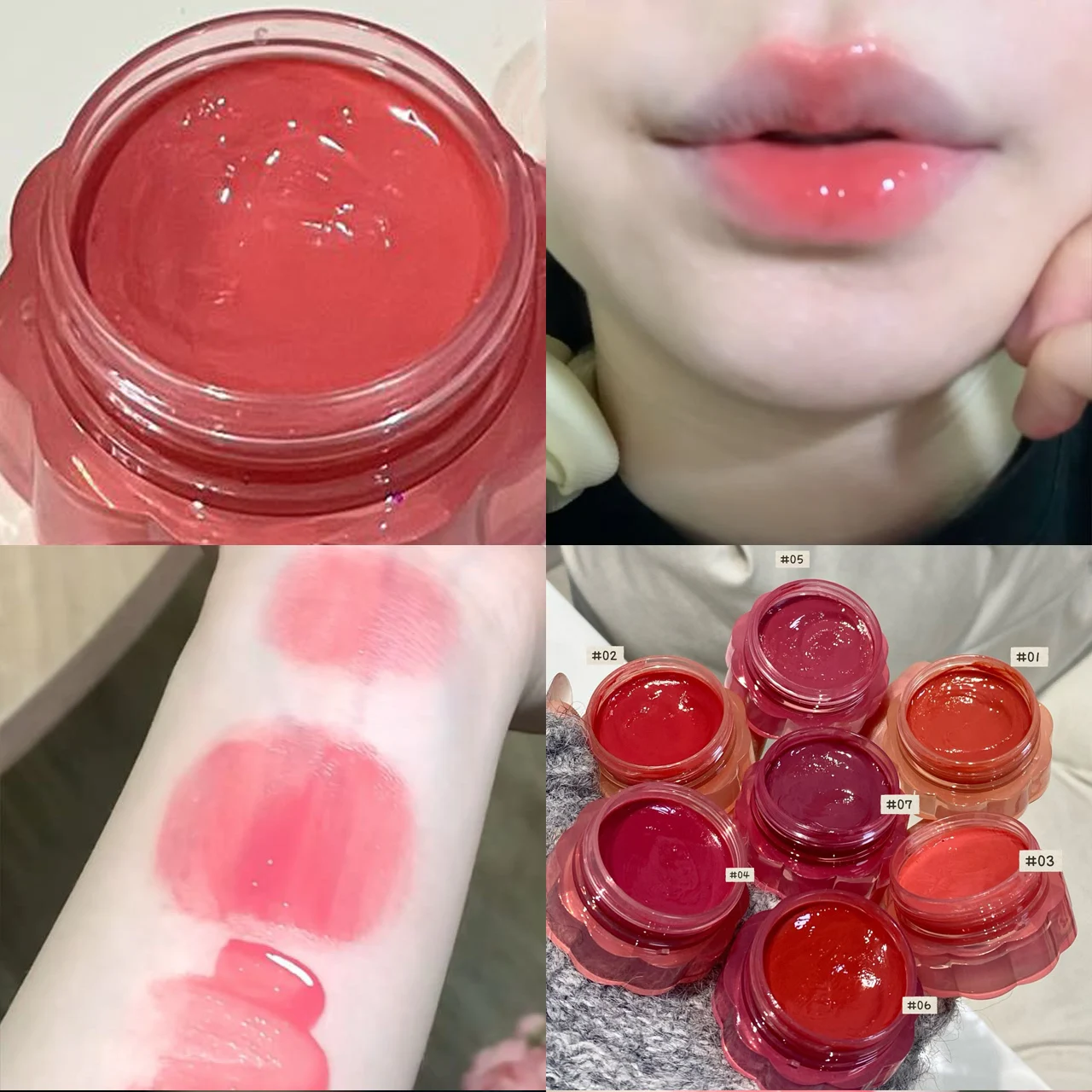 Mirror Water Liquid Lipstick Crystal Jelly Lip Gloss Moisturizing Sexy Lip Plumper Makeup Tint Long Lasting Korean Cosmetics