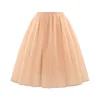 Spring Summer Mini Tulle Skirt Women New High Waist Short Pleated Skirt Solid Color Female Black Green Mesh Casual Skirt Lady 3