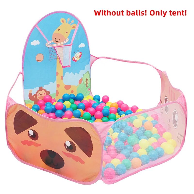 Hexagon Foldable Baby Playpen with Basket Hoop – Indoor Safety Fence and Playground