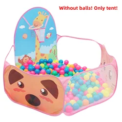 Hexagon Foldable Baby Playpen with Basket Hoop - Indoor Safety Fence and Playground (Color 2)