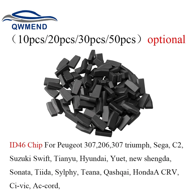

Чип транспондера QWMEND 10X 20X 30X 50X ID46 PCF7936 для Honda Hyundai Kia Mitsubishi Nissan Citroen Peugeot