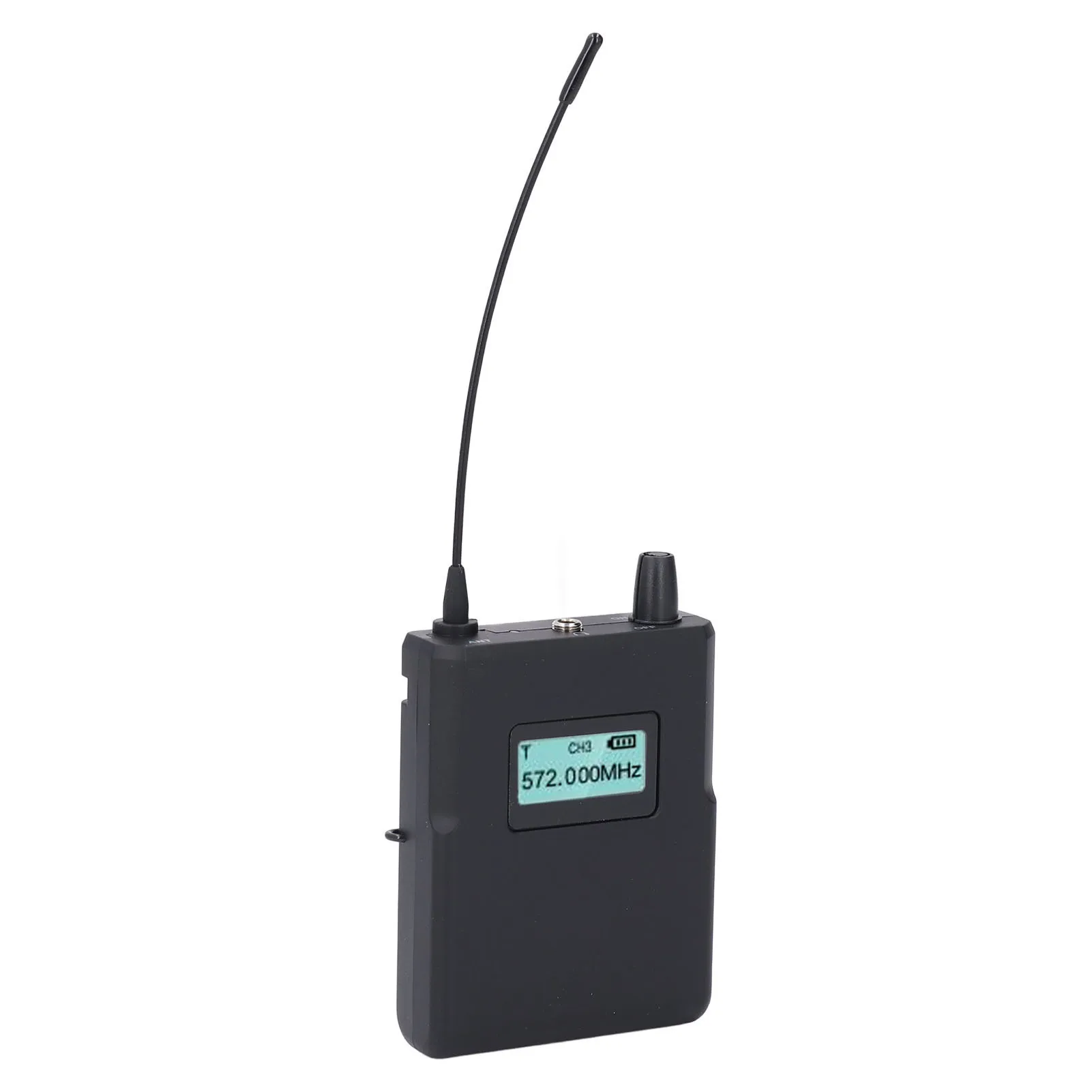 ANLEON Wireless IEM System Stage Receiver S2D 560-596MHz Digital Wireless IEM Receiver with Earphone for Stage Live Performance