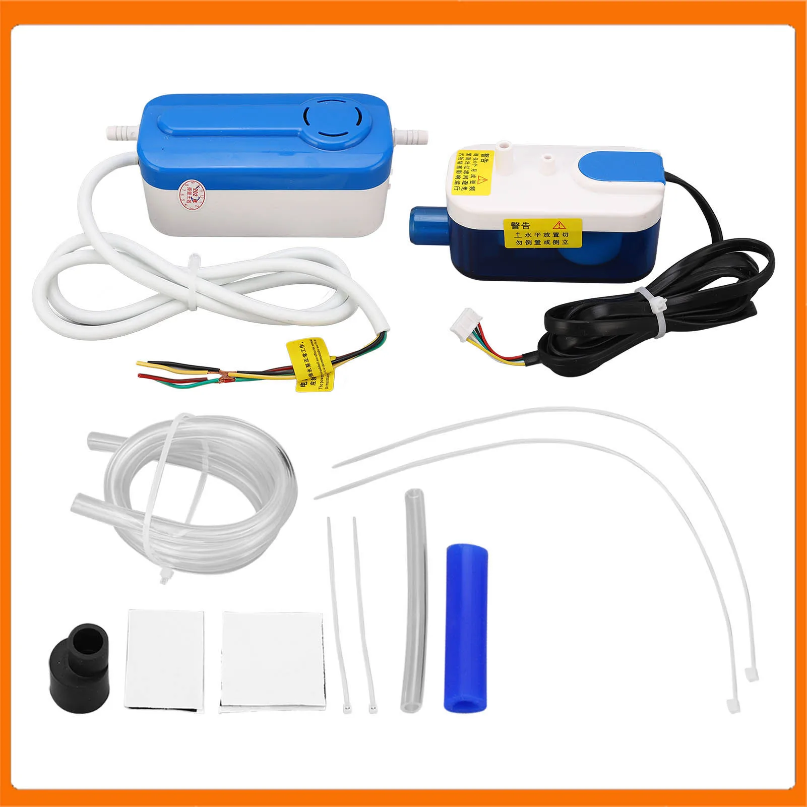 HVAC คอนเดนเสทท่อระบายน้ําปั๊มเงียบแบบพกพา 3W ที่ถอดออกได้ Conditioner คอนเดนเสทปั๊ม AC110-240V สําหรับเครื่องลดความชื้น 1