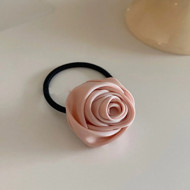 Elegant Rose Flower Elastic Hair Scrunchies