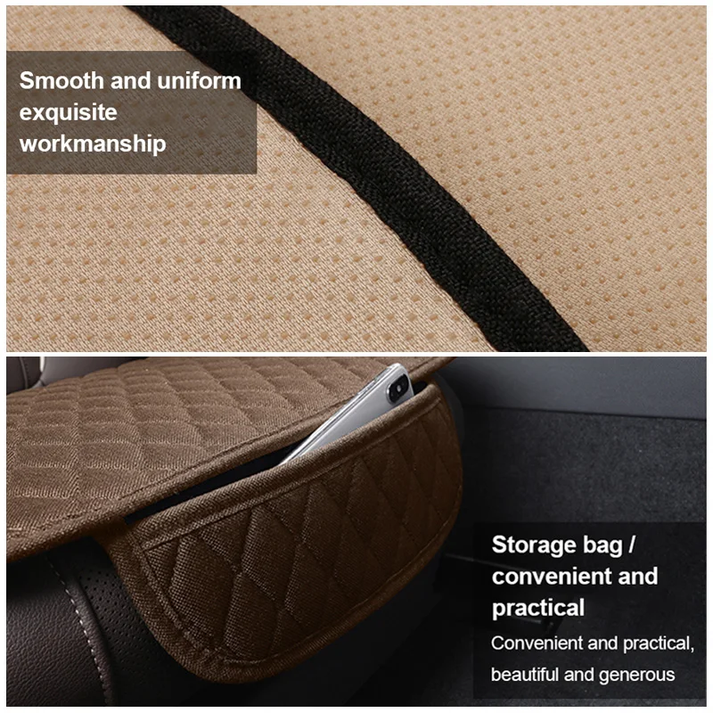 Linen Car Seat Covers for All Seasons Universal Fit