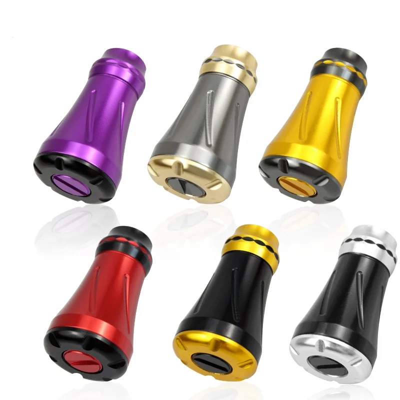 Aluminum Alloy Modified Fishing Wheel Grip Fishing Reel Handle Reel Power Knob Replacement Lightweight Power Knob Handle fishing tackle accessory