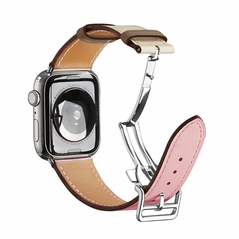 Premium Genuine Leather Watch Strap - Elegant Wristband