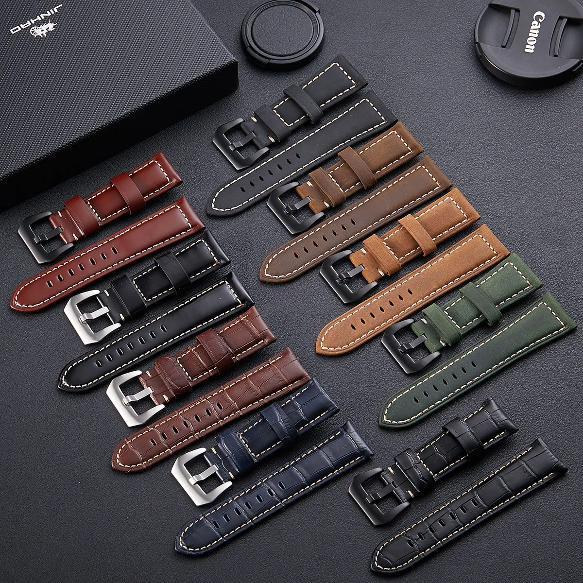 

Genuine Leather Watch Band Crazy Horse Cowhide Men's Bracelet for Panerai Watch Strap Replacement Accessories 20mm 22mm 24mm