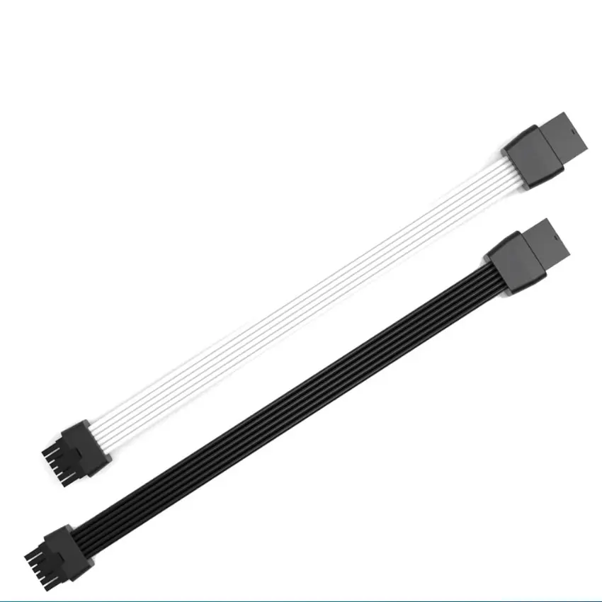 Macho para Cabo de Extensão Fêmea Cabo Adaptador Vhpwr Rtx4080 4090ti 5.0 12 Mais 4pin 16pin Pcie 5.0 35cm 600w 12 Preto e Branco - Imagem 3