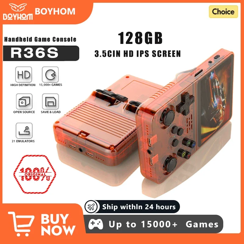 R36s Handheld Game Console Open Source Linux Portable Retro Player_voghion.com