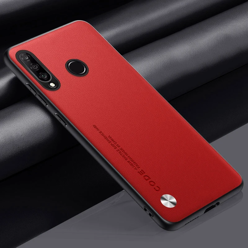 Luxury PU Leather Matte Silicone Shockproof Phone Case - Full Protection Back Cover