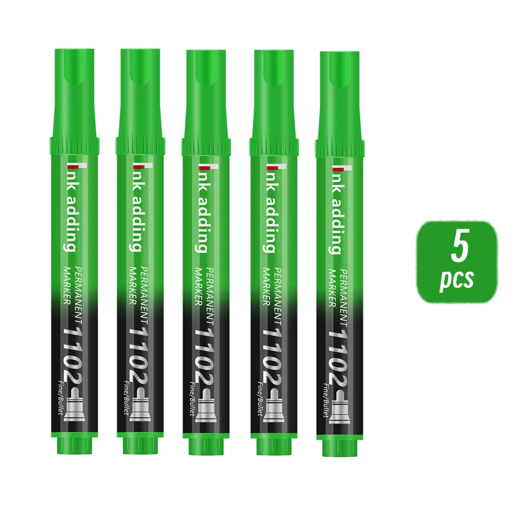 Pack of 1/10/20 Fine Tip Waterproof Permanent Marker Pens - Quick Drying, Multi-Surface Use on Wood, Stone, Metal & Glass; Assorted Colors