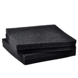 Black Filtration Foam Sponge Pad for Aquariums - Long-Lasting Biochemical Filter (50x50x5cm)