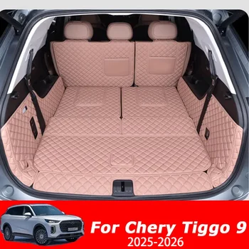 Tappetini Personalizzati per Bagagliaio Auto per Chery Tiggo 9 Tiggo 8L 2025 2026 7 Posti, Tappeti Impermeabili per Vano Portaoggetti, Dettagli Auto