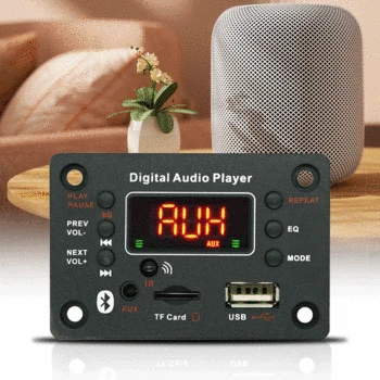 블루투스 호환 5.0 디코더 보드 앰프, MP3 플레이어 모듈, 자동차 FM 라디오 모듈, DC7-25V 2x40W