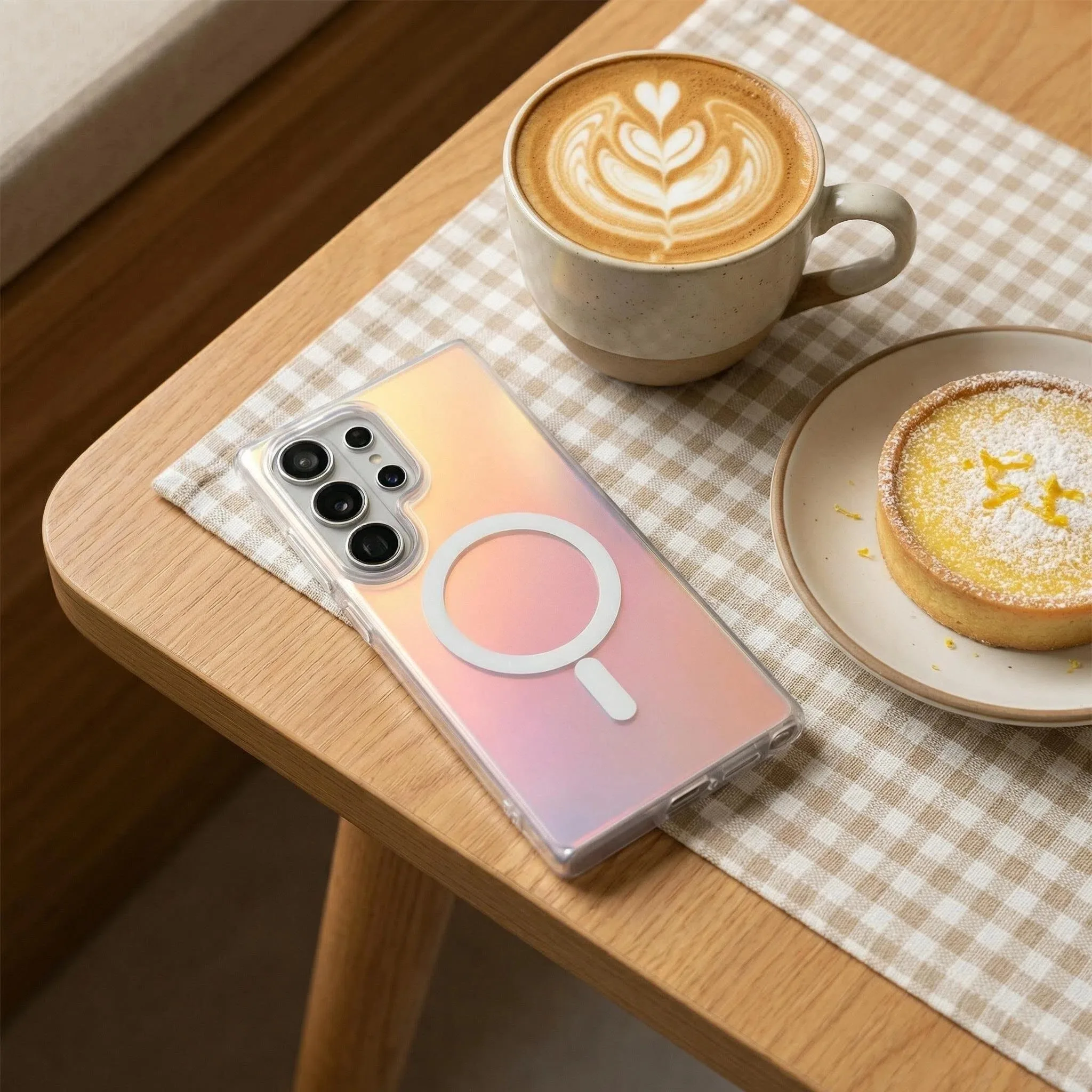 Magnetic Laser Gradient Matte Protective Phone Case