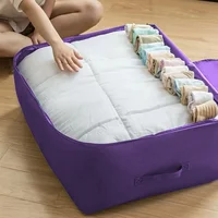 1PC - Large capacity multifunctional waterproof and moisture-proof Oxford cloth foldable storage bag 2