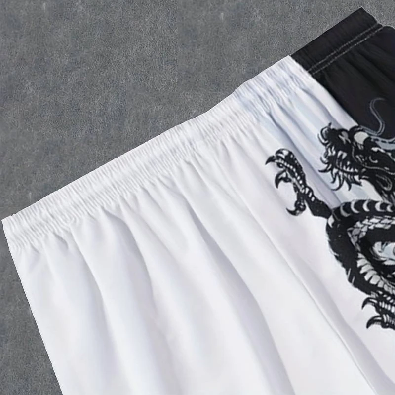 New Fashion Summer Men Women Graphic Beach y2k Shorts Print Dragon Oversize Quick Drying Trunks Holiday Hawaii Leisure Swimsuit 2