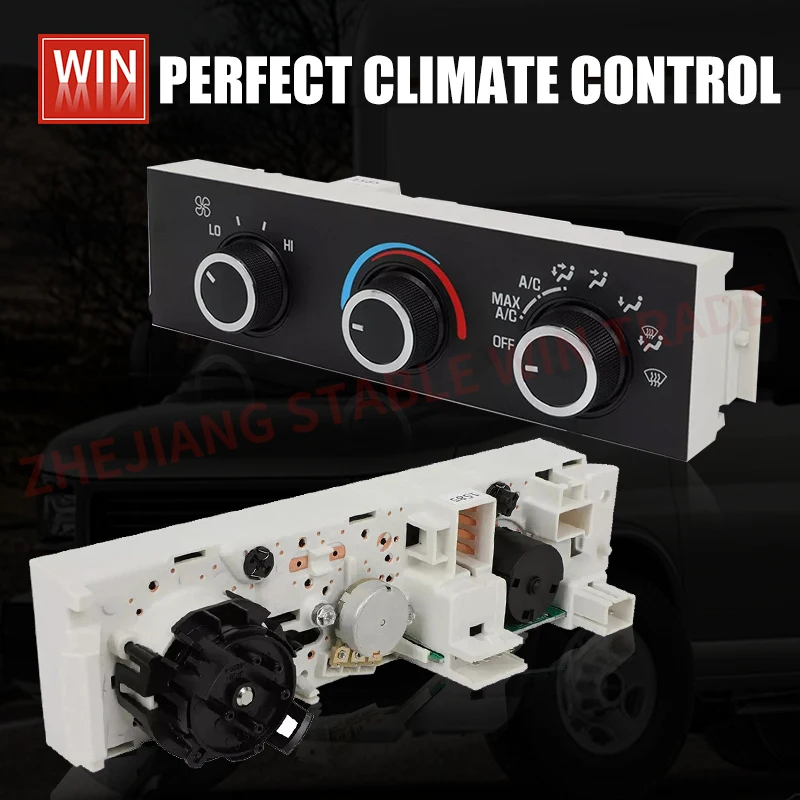A/C Heater Control Panel Module For 1996-2020 Chevy GMC Express & Savana Vans - Replaces 599-217, 15773678