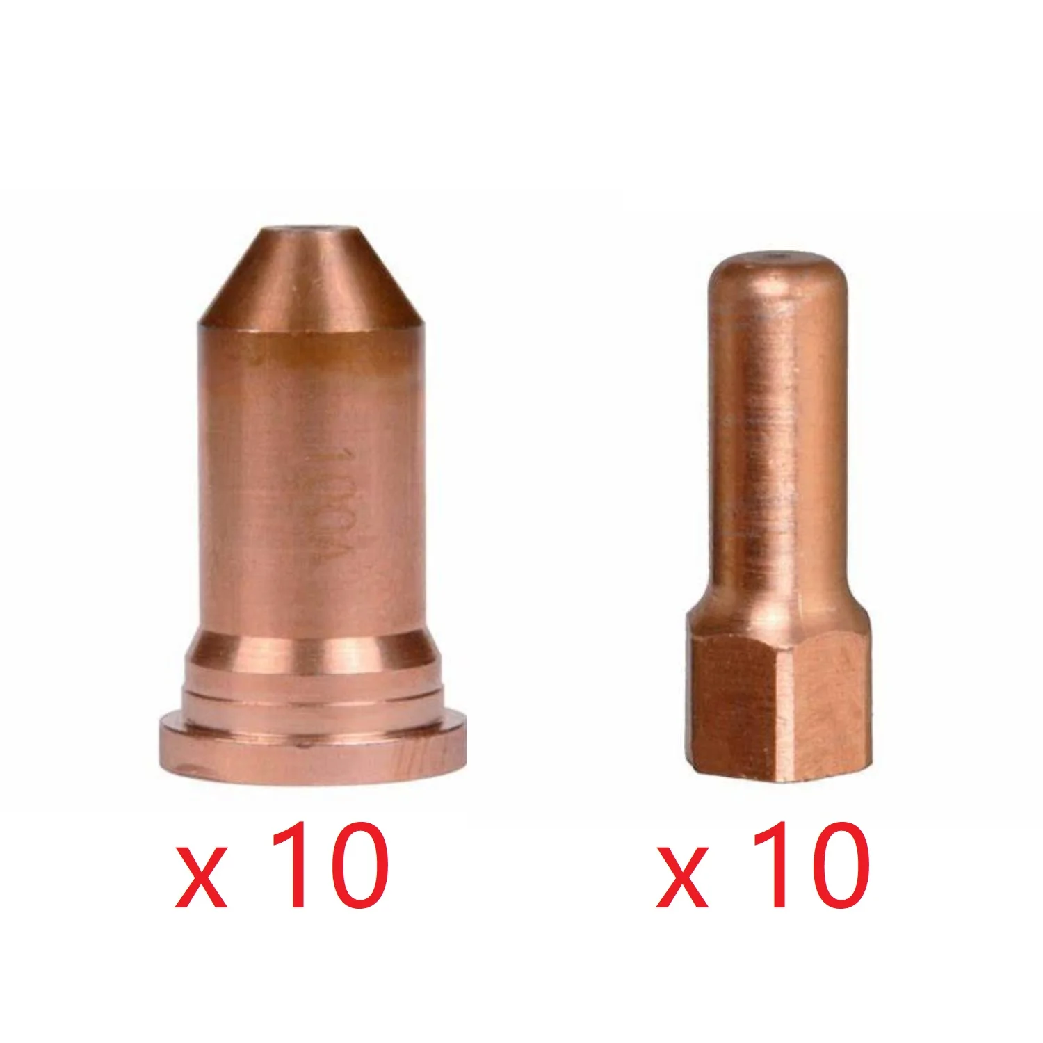 10 Nozzle Tip 10 Electrode Fit CNC Straight IPTM-100 IPTM100 IPTM 100 Hand Hold PT-100 PT100 Plasma Torch