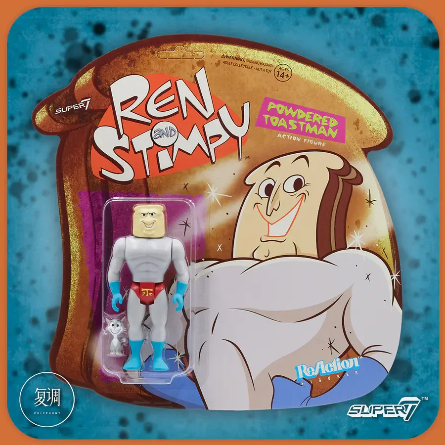 In Stock Super7 Ren and Stimpy ReAction Figure Cartoon Toy