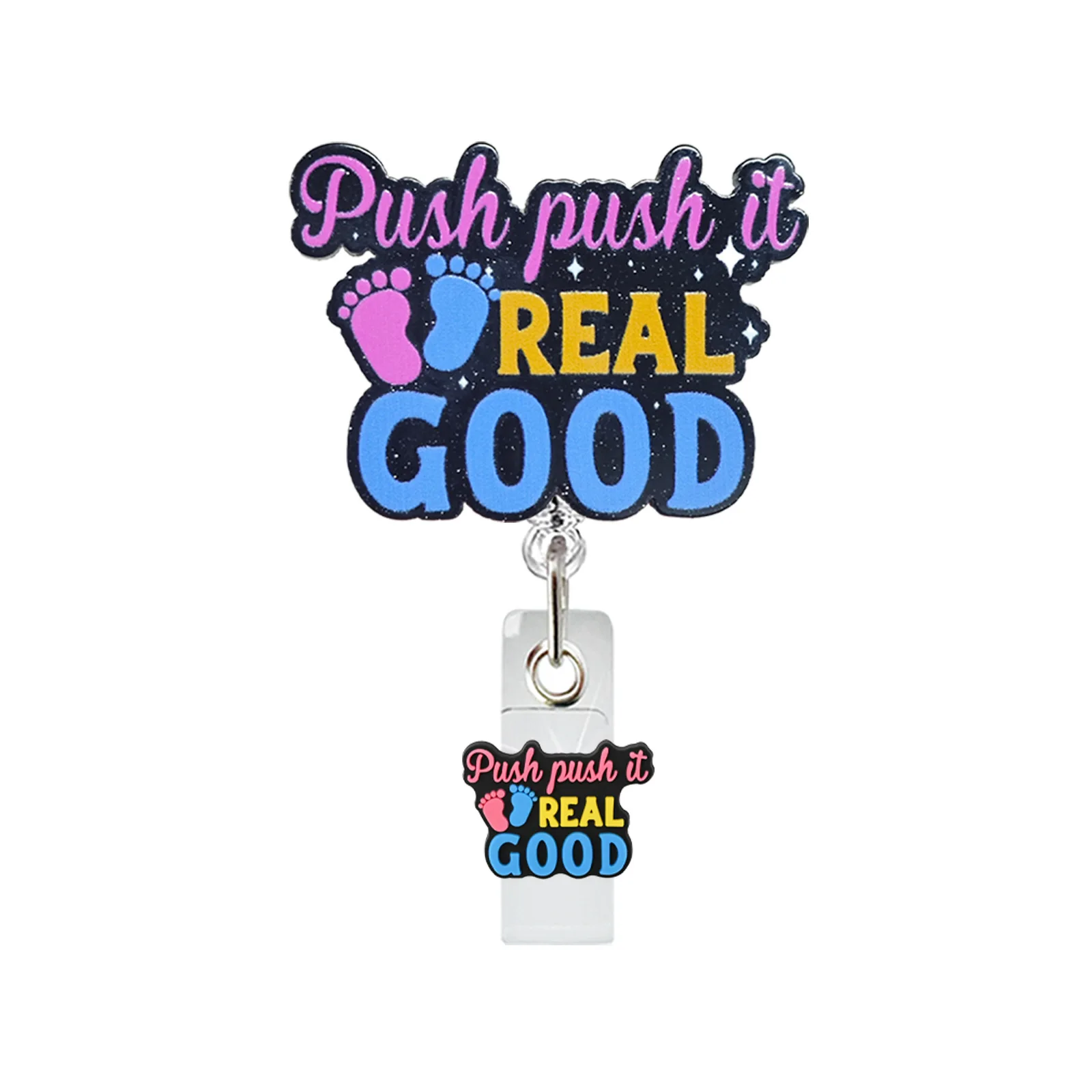 ID 배지 홀더 소형 배지 릴 접이식 배지 릴 학교 사무실 병원에 편리함