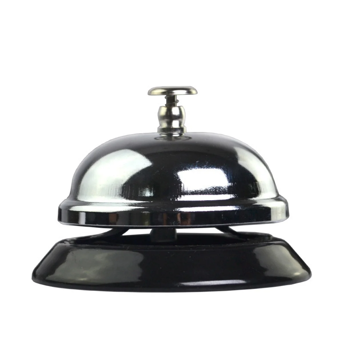 

Service Bell Desk Bell Ring Reception Bell Hands Pressing Game Bell Bell for Restaurant Hotel Kitchen Home Family Game ( Silver