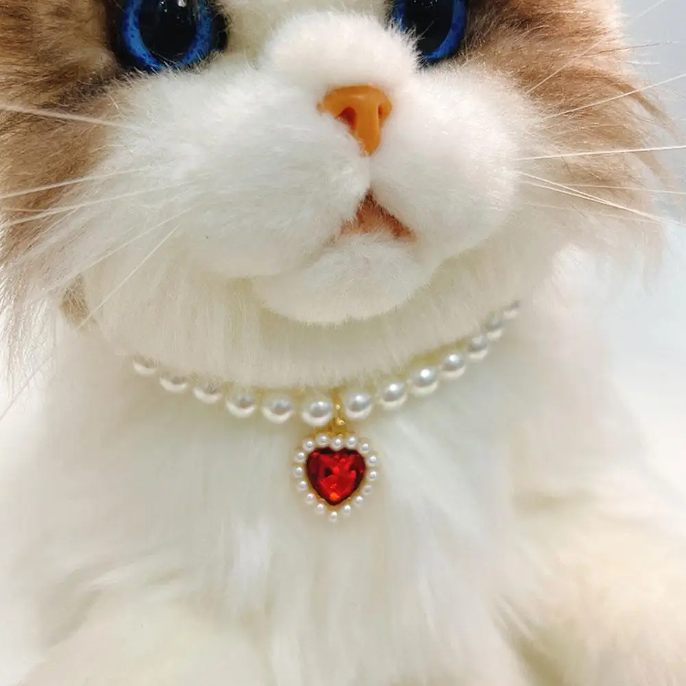 Ciondolo Amore Collana Di Cristallo Per Animali Domestici Imitazione Ciondoli Di Perle Collana Di Perle Collare Per Cani Per Gatti Cani Collare Per An