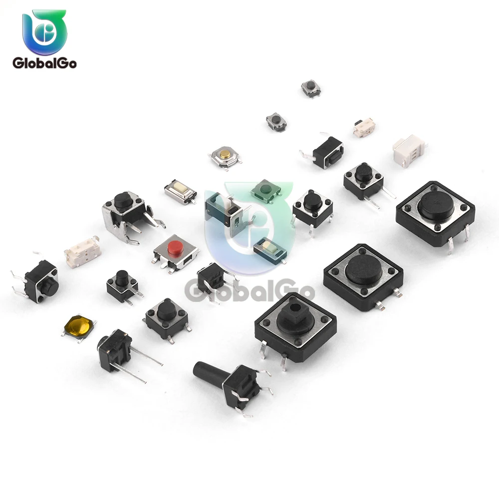 

250PCS 25-Types Tact Switch Micro Switch Push Buttons Switches Assorted kit DIY Tool Package For Electronic Products Appliances