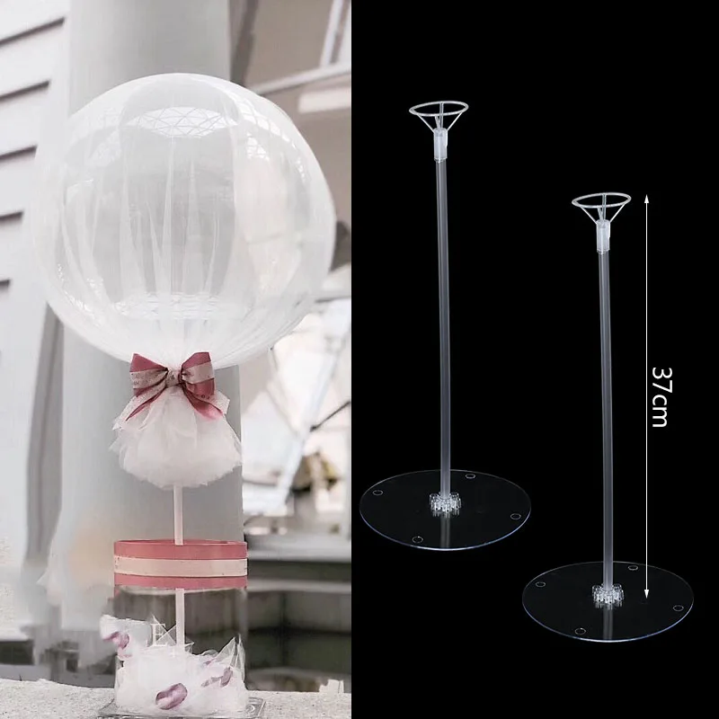 37/70cm Balloon Stand Holder Column for Wedding Birthday Party Table Centerpiece Decoration Baby Shower Globos Support Stick