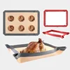 Leak Proof Silicone Baking Mat-Non-Stick High Temperature Resistant for Cookies Roasted Chicken Grilled Fish-Oven Kitchen Tools 6