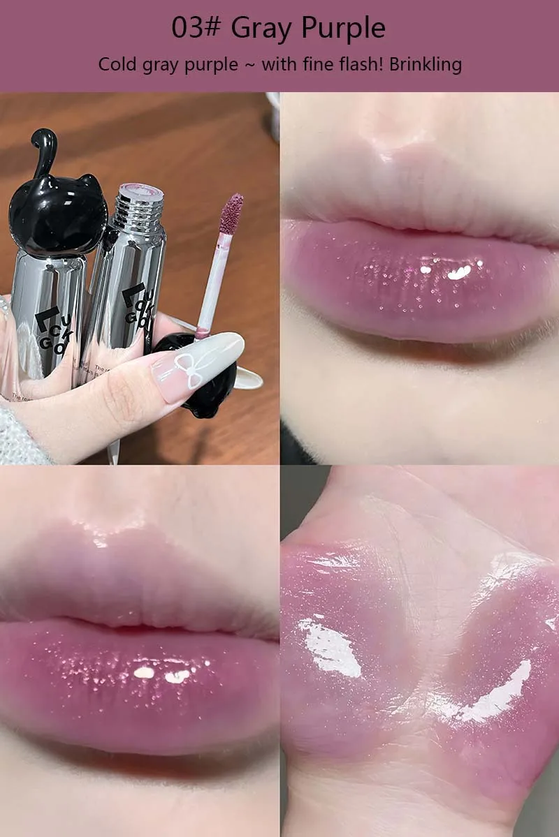 Schwarzer Spiegel Lip Glaze Feuchtigkeitsspendender Lip Tint_voghion.com