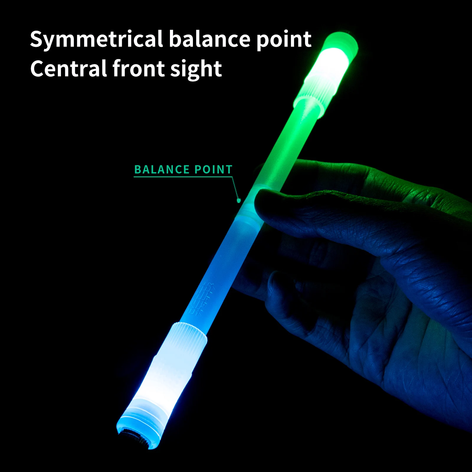 Non-writable professional rotary pen luminous rotary pen advanced decompression colorful super slow flash gradient