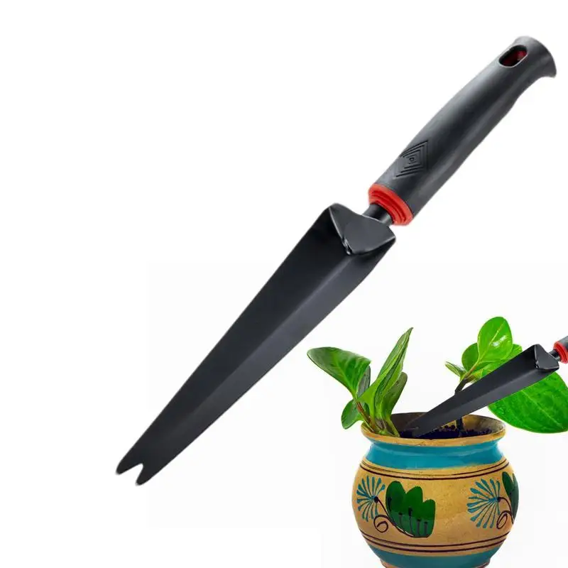 

Garden Root Shovel Potted Plant Tool Carbon Steel Gardening Shovels Multipurpose With Ergonomic Grip For Weeding Loosening Soil