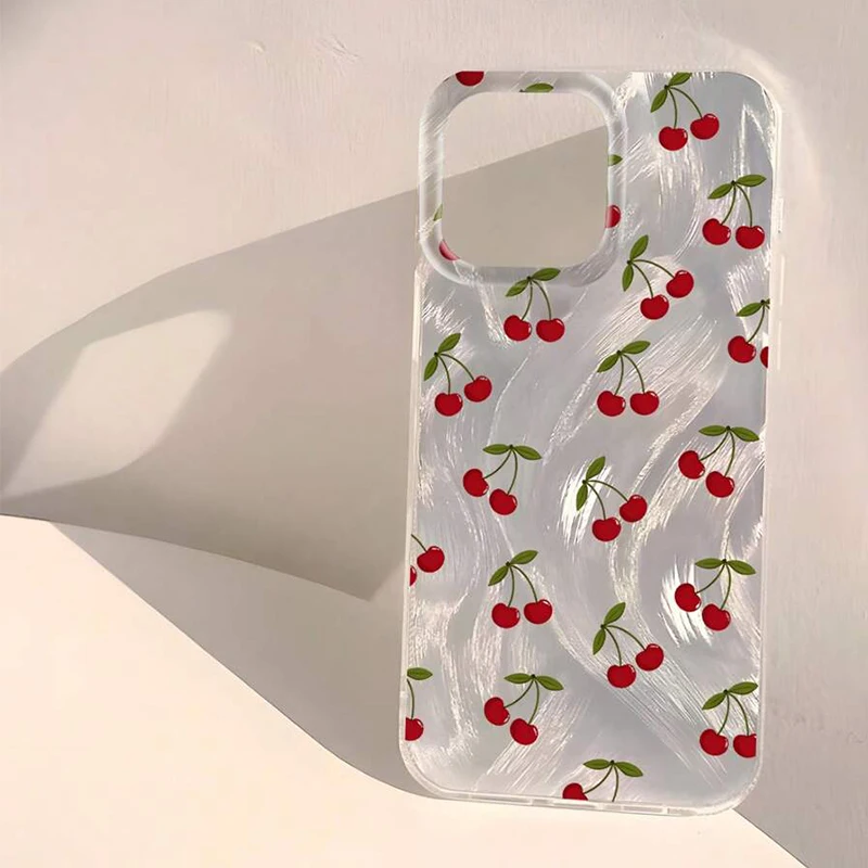 Cherry Pattern IMD Phone Case Cover