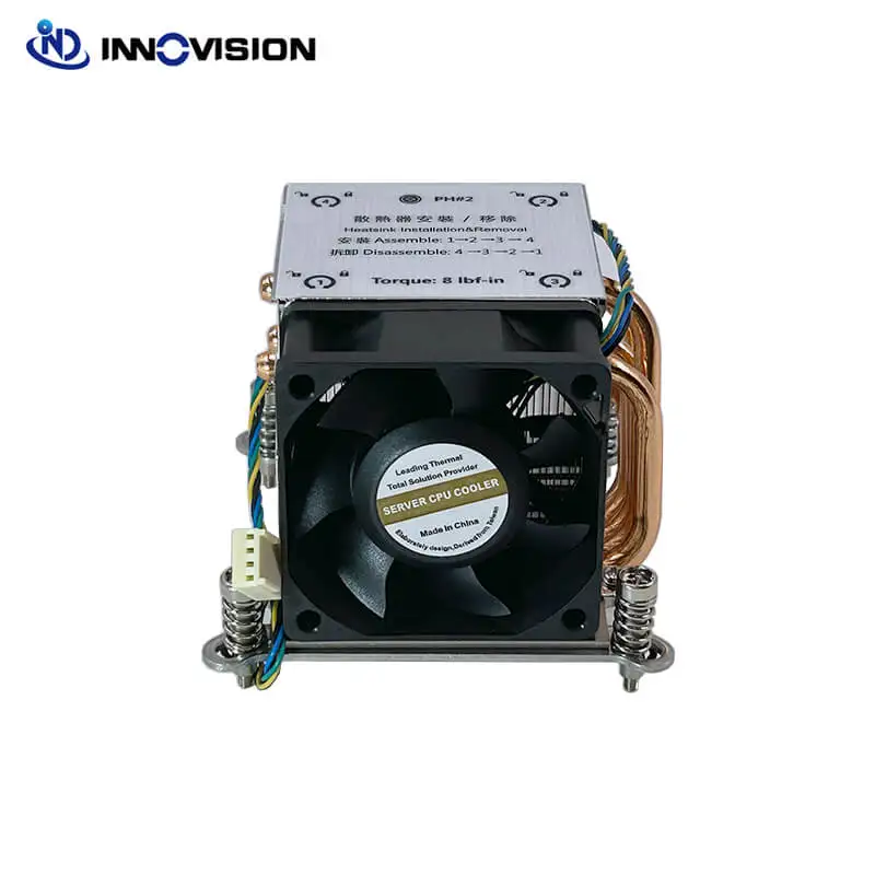 Ativo Embutido Cpu Cooler 5heatpipes Servidor 2u até Tdp até 165w Venda de Fábrica Lga1700 2u - Imagem 2