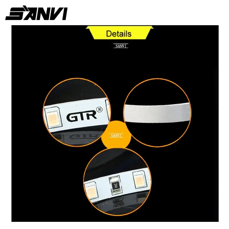 LED Devil Eye 360° Demon Eyes for Headlight Projector Lens Retrofit Kit
